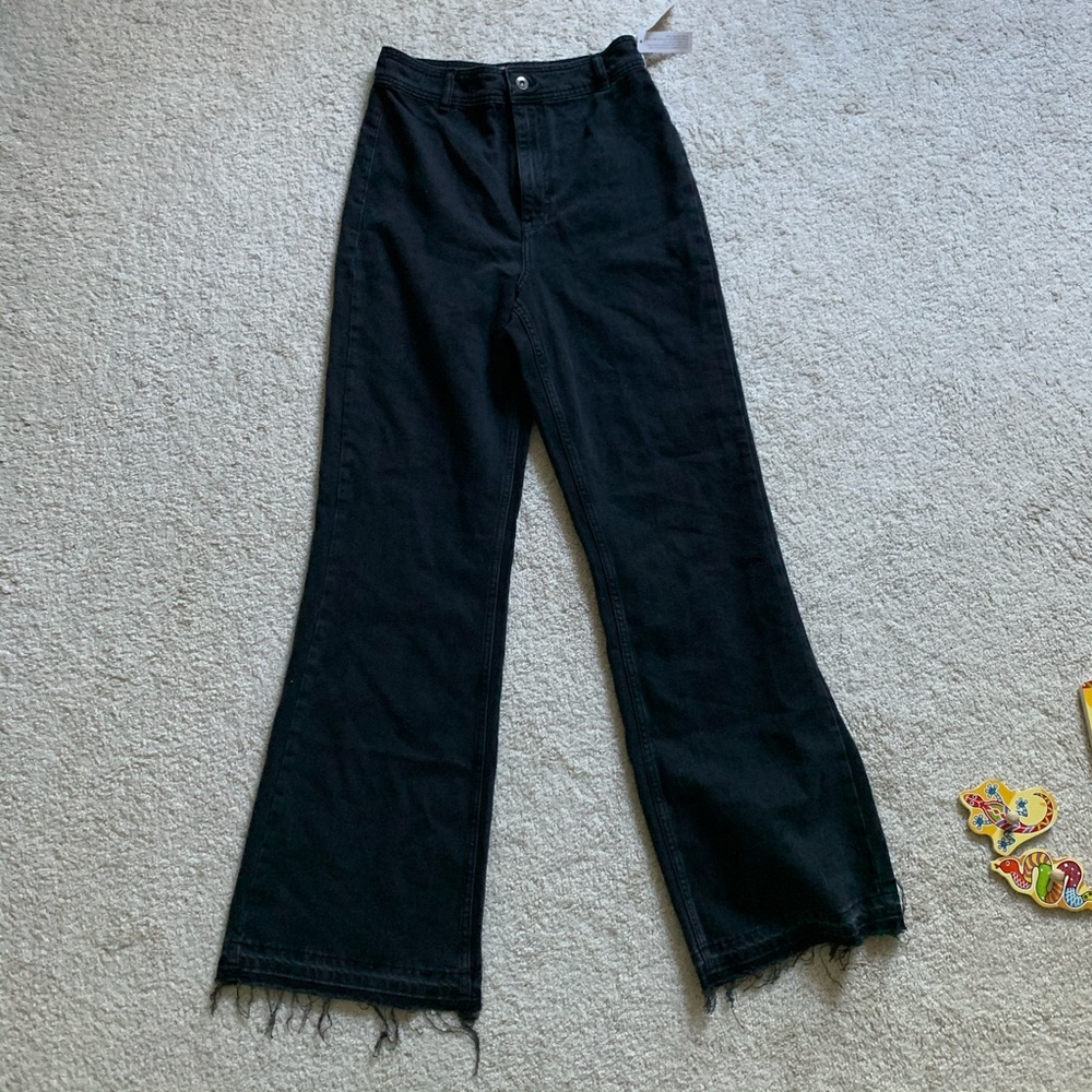 Free people high waisted wide leg jeans NWT